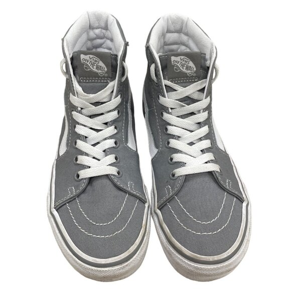 Vans Other - Vans High Top Gray Unisex Size W 6.5 M 5 Canvas Sneakers SKU 1598